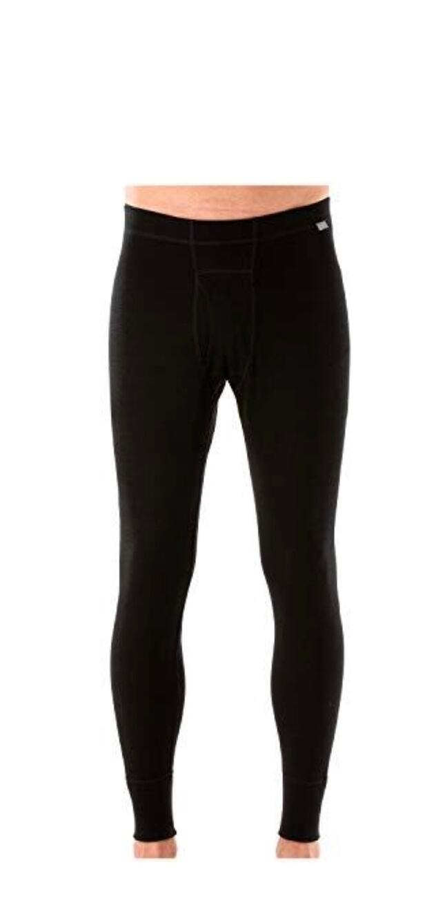 MERIWOOL Mens Tall XL 100% Merino Wool 250g Base Layer Thermal Pants Black NWT